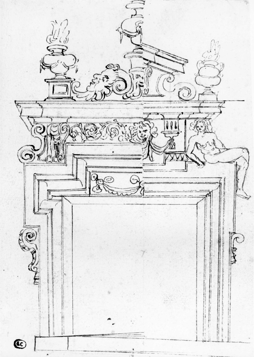 camino (disegno) di Farinati Paolo (bottega) (seconda metà sec. XVI)