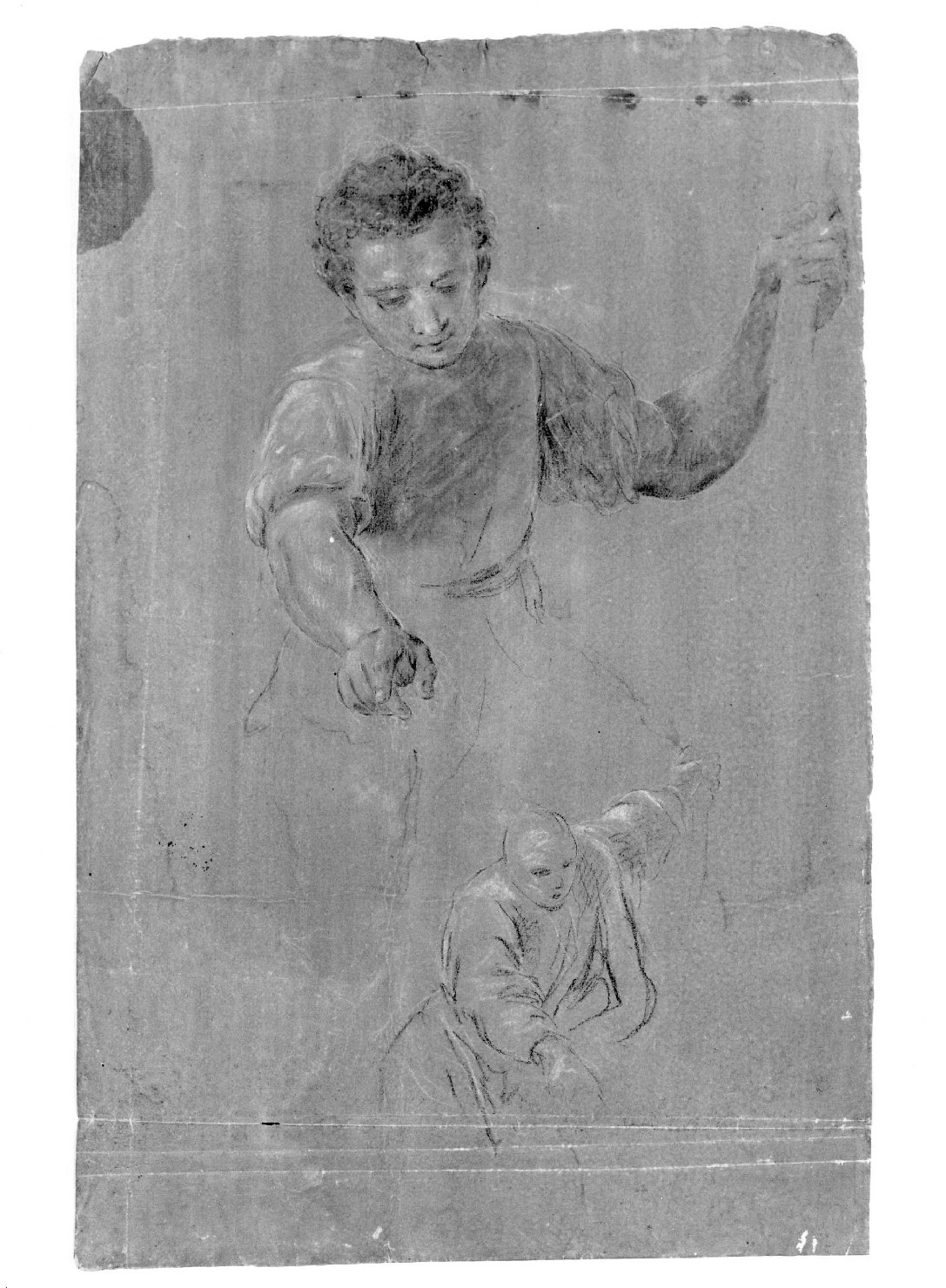 figura maschile (disegno) di Cartolari Fabrizio (secc. XVIII/ XIX)