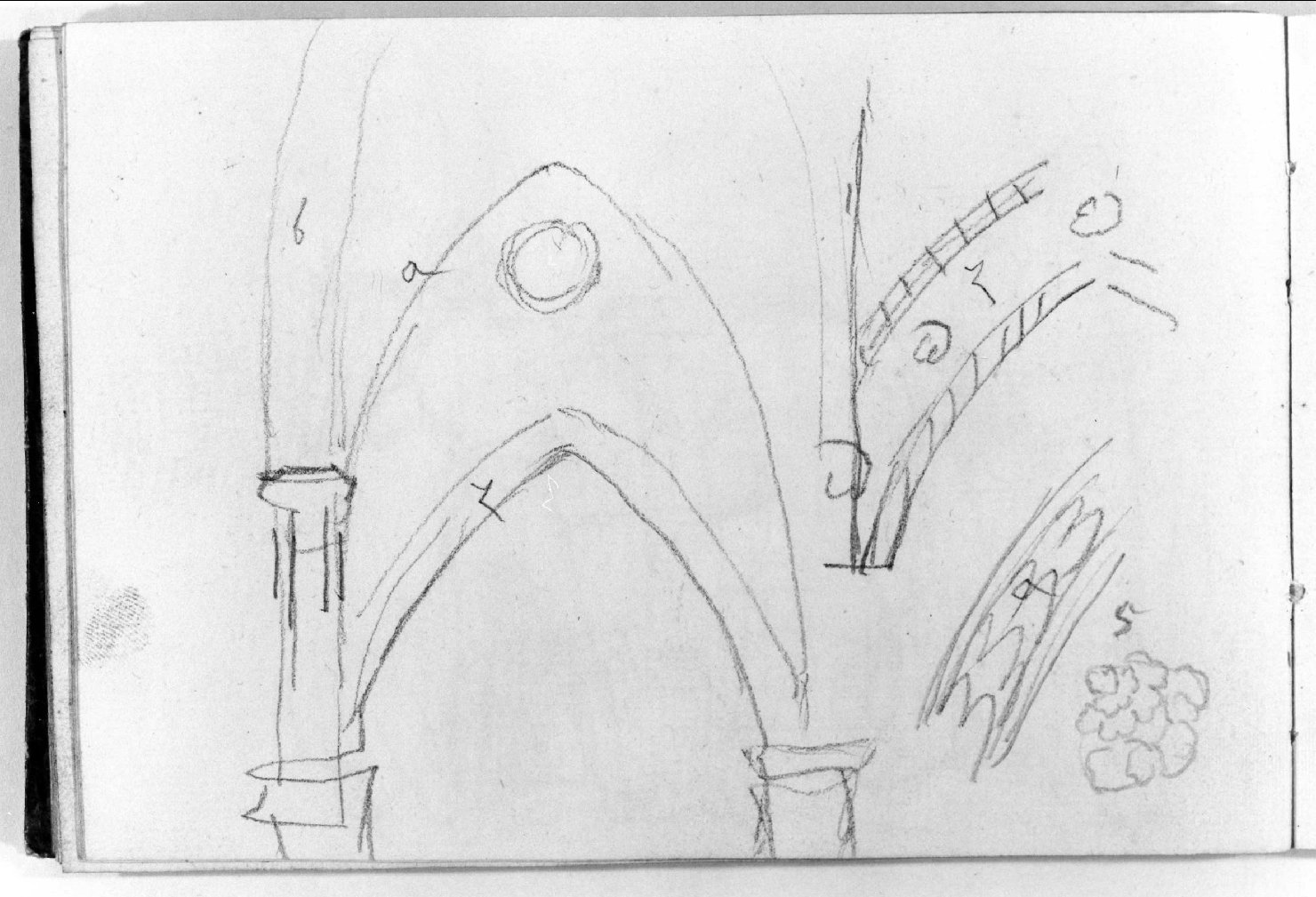 elementi architettonici (disegno, serie) di Canella Carlo (seconda metà sec. XIX)
