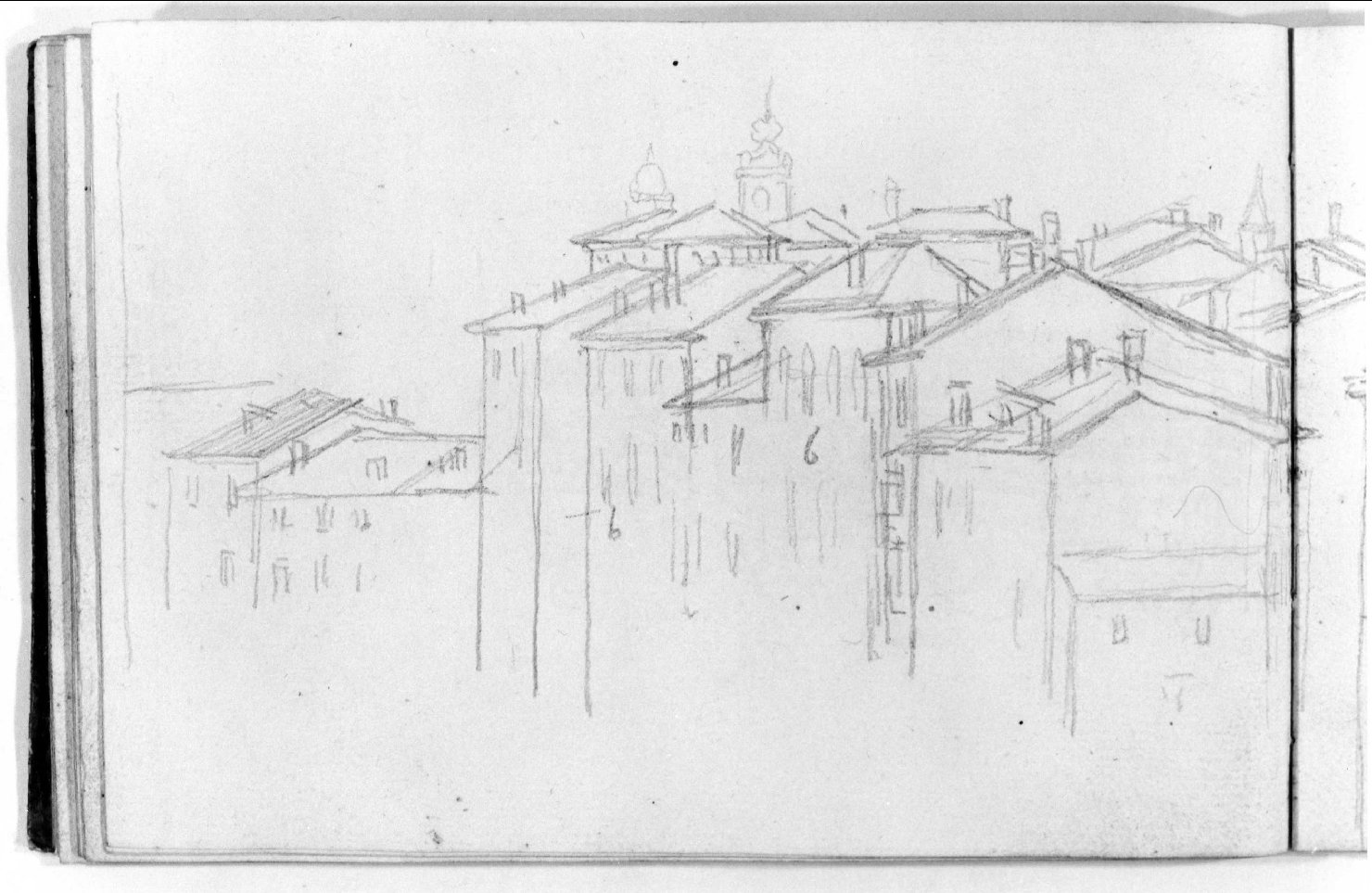 veduta di Verona (disegno, serie) di Canella Carlo (prima metà sec. XIX)