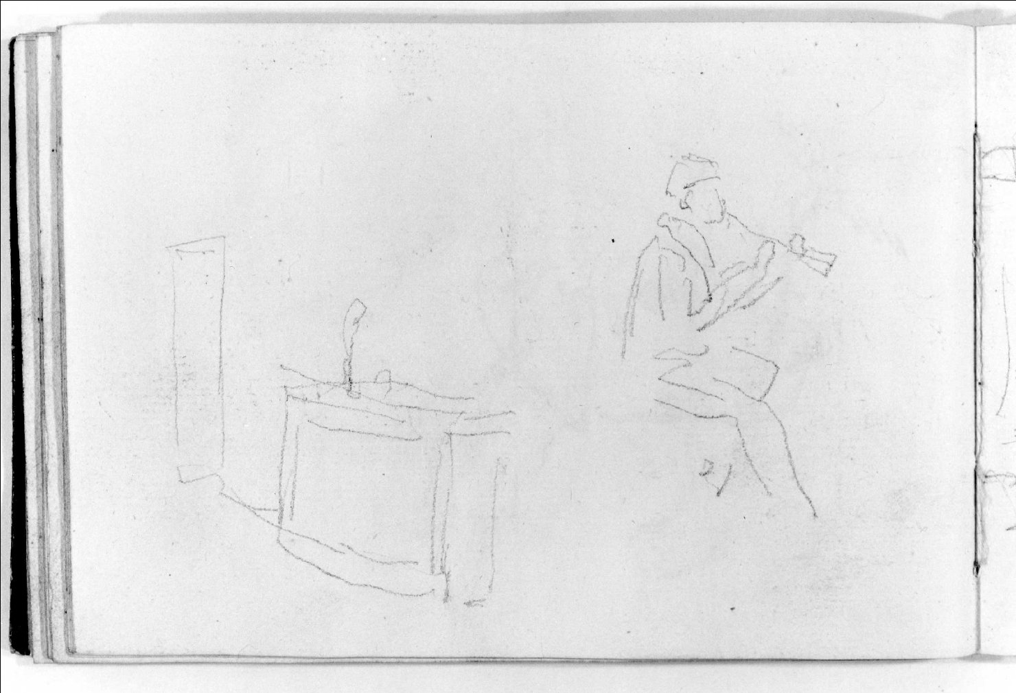 figura maschile (disegno, serie) di Canella Carlo (prima metà sec. XIX)