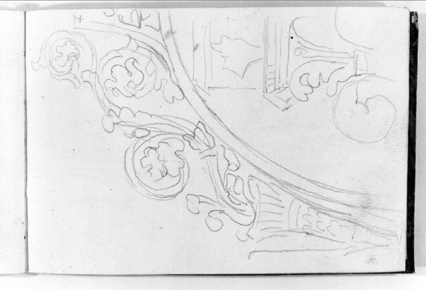 motivi decorativi e elementi architettonici (disegno, serie) di Canella Carlo (prima metà sec. XIX)