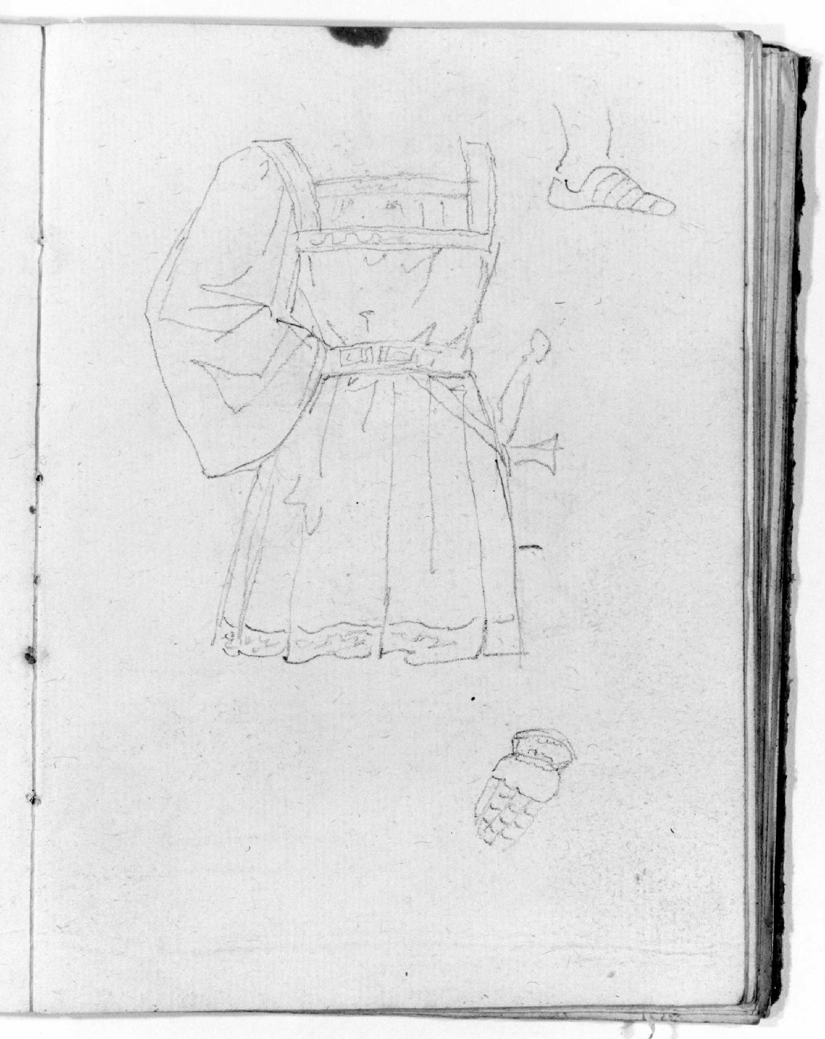 abito (disegno, serie) di Canella Giuseppe (prima metà sec. XIX)