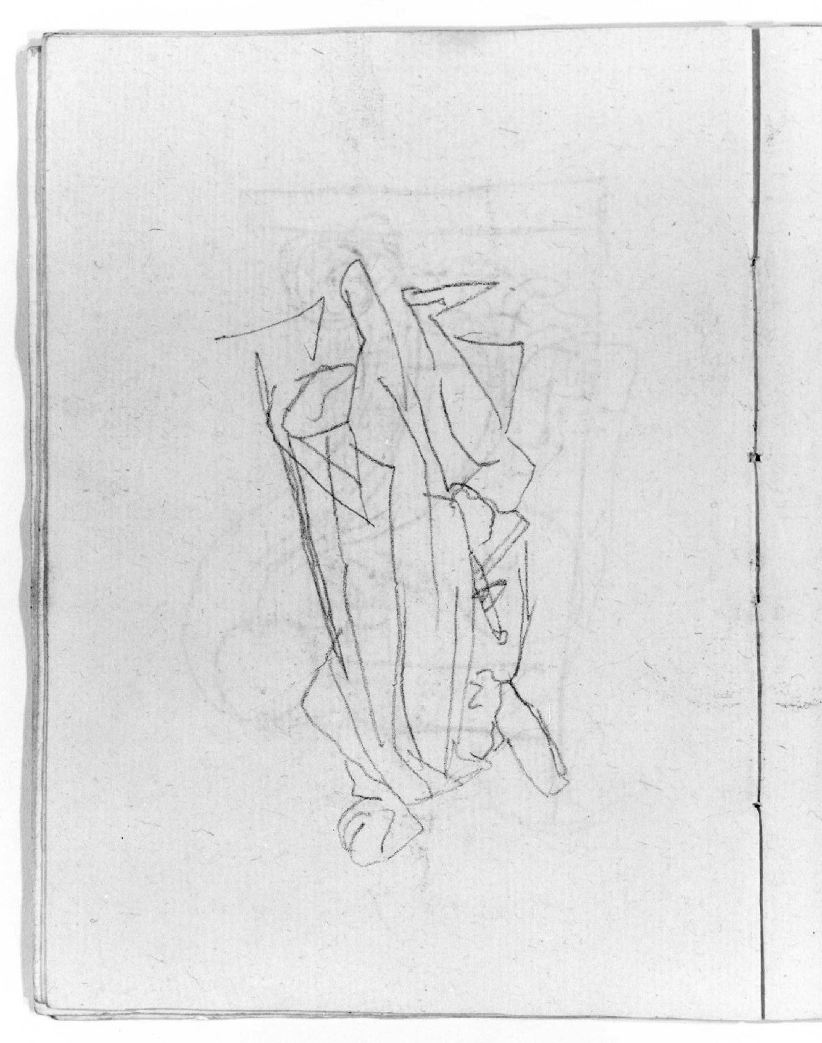 figura maschile (disegno, serie) di Canella Giuseppe (prima metà sec. XIX)