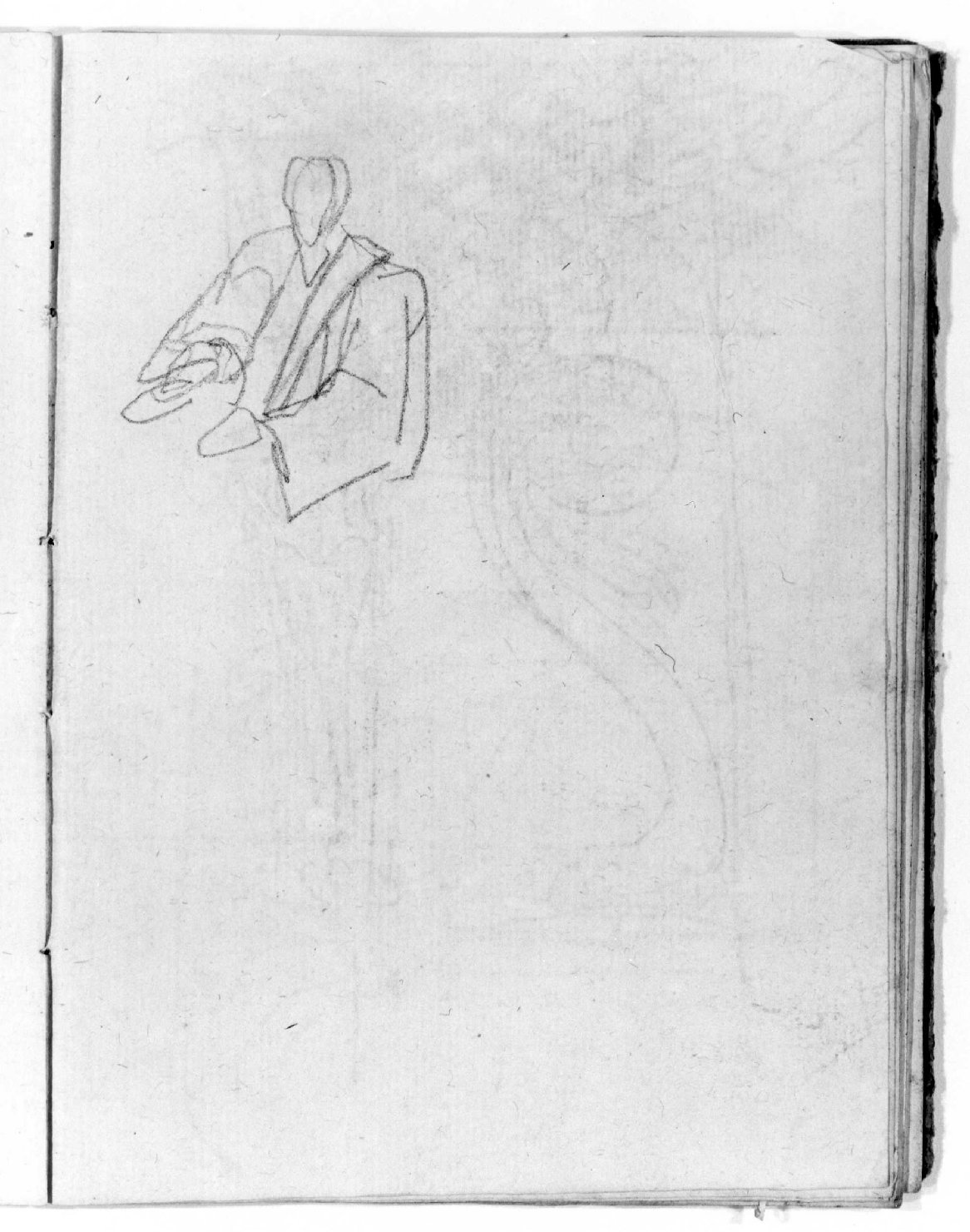 figura maschile (disegno, serie) di Canella Giuseppe (prima metà sec. XIX)