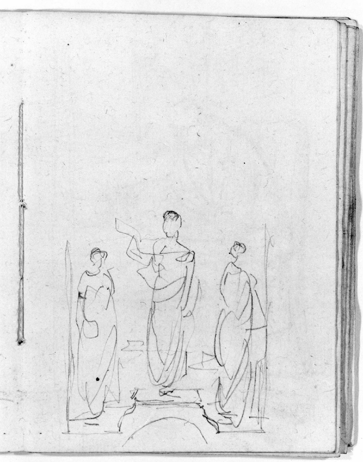 figure femminili (disegno, serie) di Canella Giuseppe (prima metà sec. XIX)