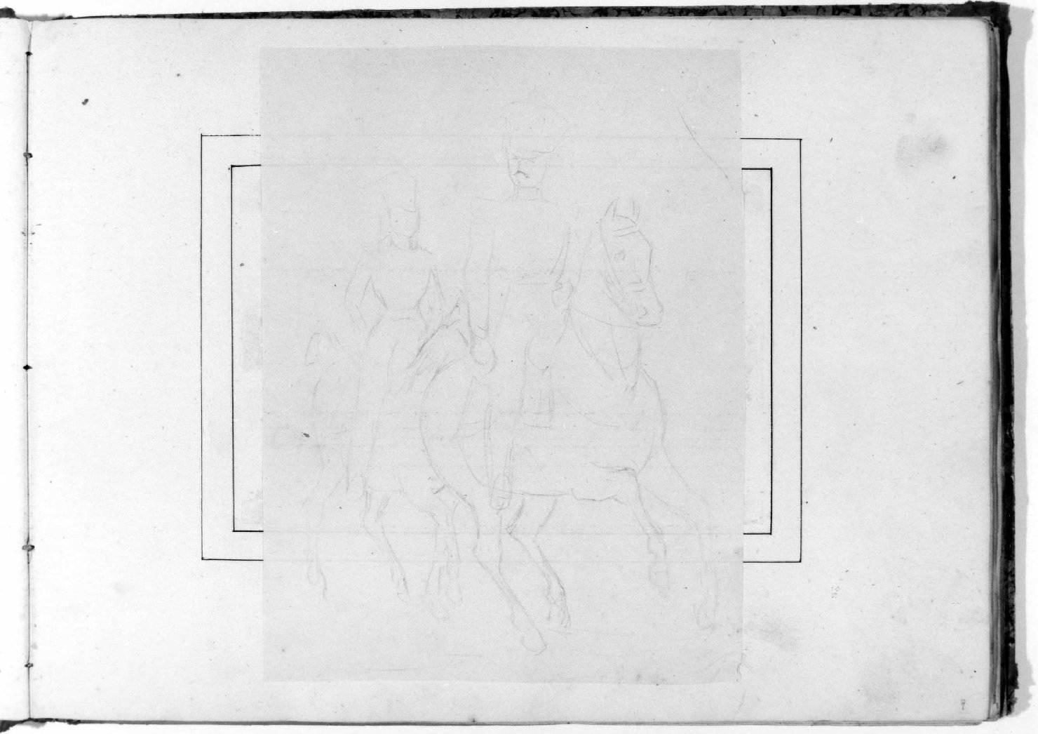 cavalieri (disegno, serie) di Recchia Angelo (metà sec. XIX)