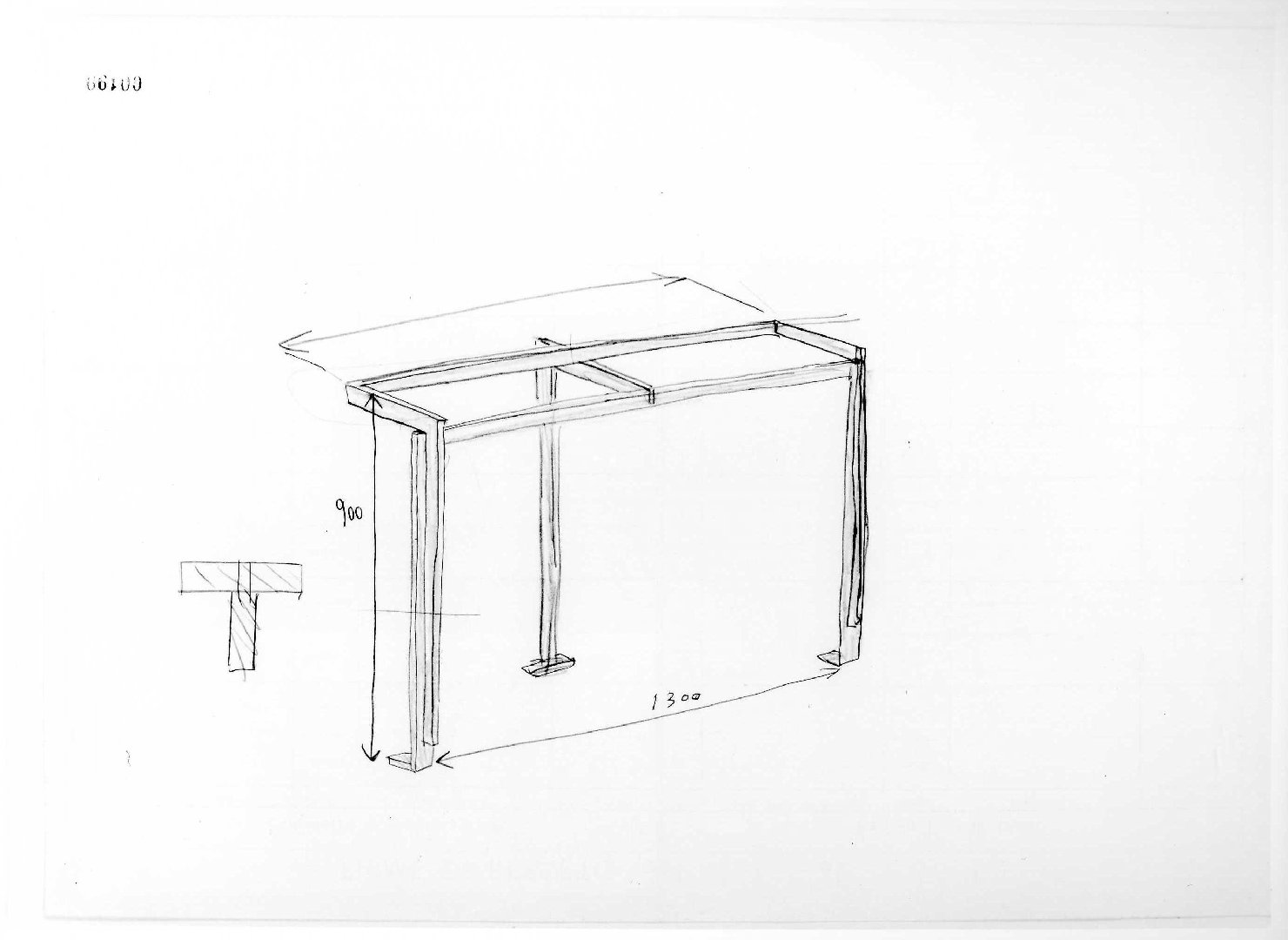 sacello del Museo di Castelvecchio di Verona (disegno preparatorio) di Scarpa Carlo (sec. XX)