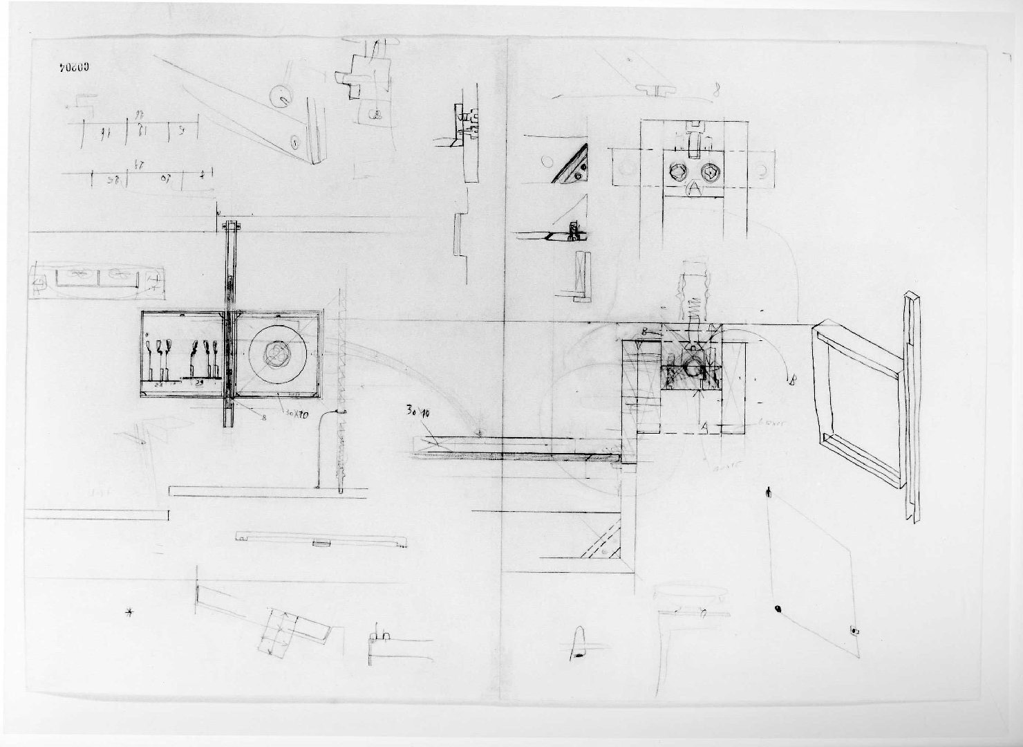 sacello del Museo di Castelvecchio di Verona (disegno) di Scarpa Carlo (sec. XX)