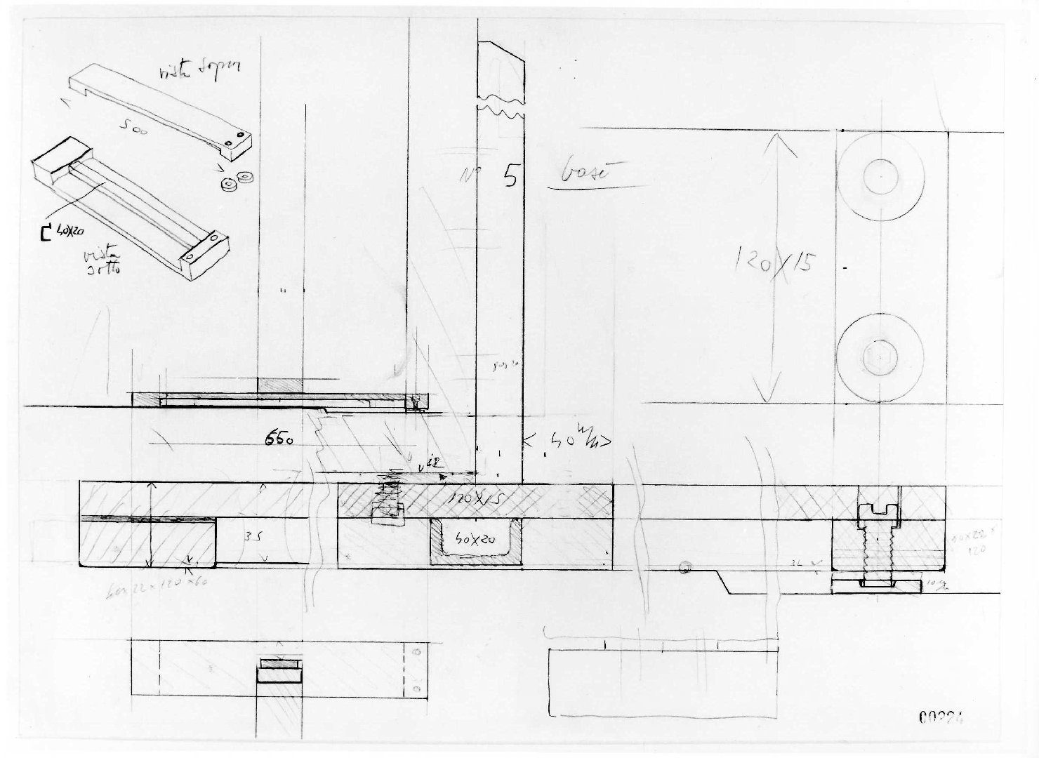 allestimento dell'ala della Galleria del Museo di Castelvecchio di Verona (disegno) di Scarpa Carlo (sec. XX)