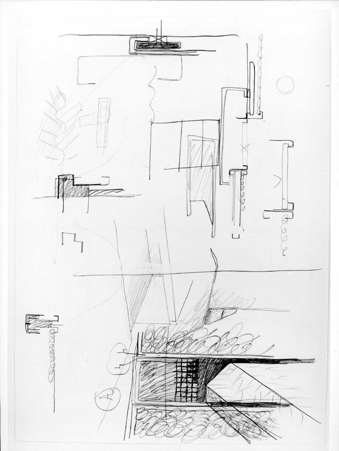 illuminazione e controsoffitti del Museo di Castelvecchio di Verona (disegno) di Scarpa Carlo (sec. XX)