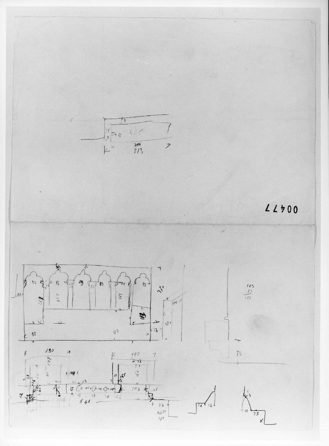 restauro dell'ala della Galleria del Museo di Castelvecchio di Verona (disegno) di Scarpa Carlo (sec. XX)