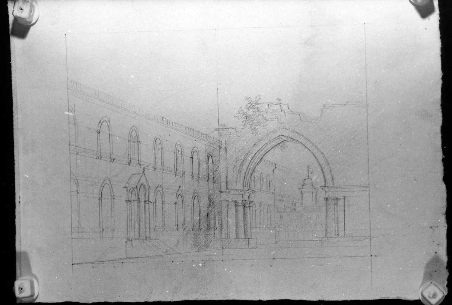 palazzo (disegno) di Picutti Giovanni (sec. XIX)