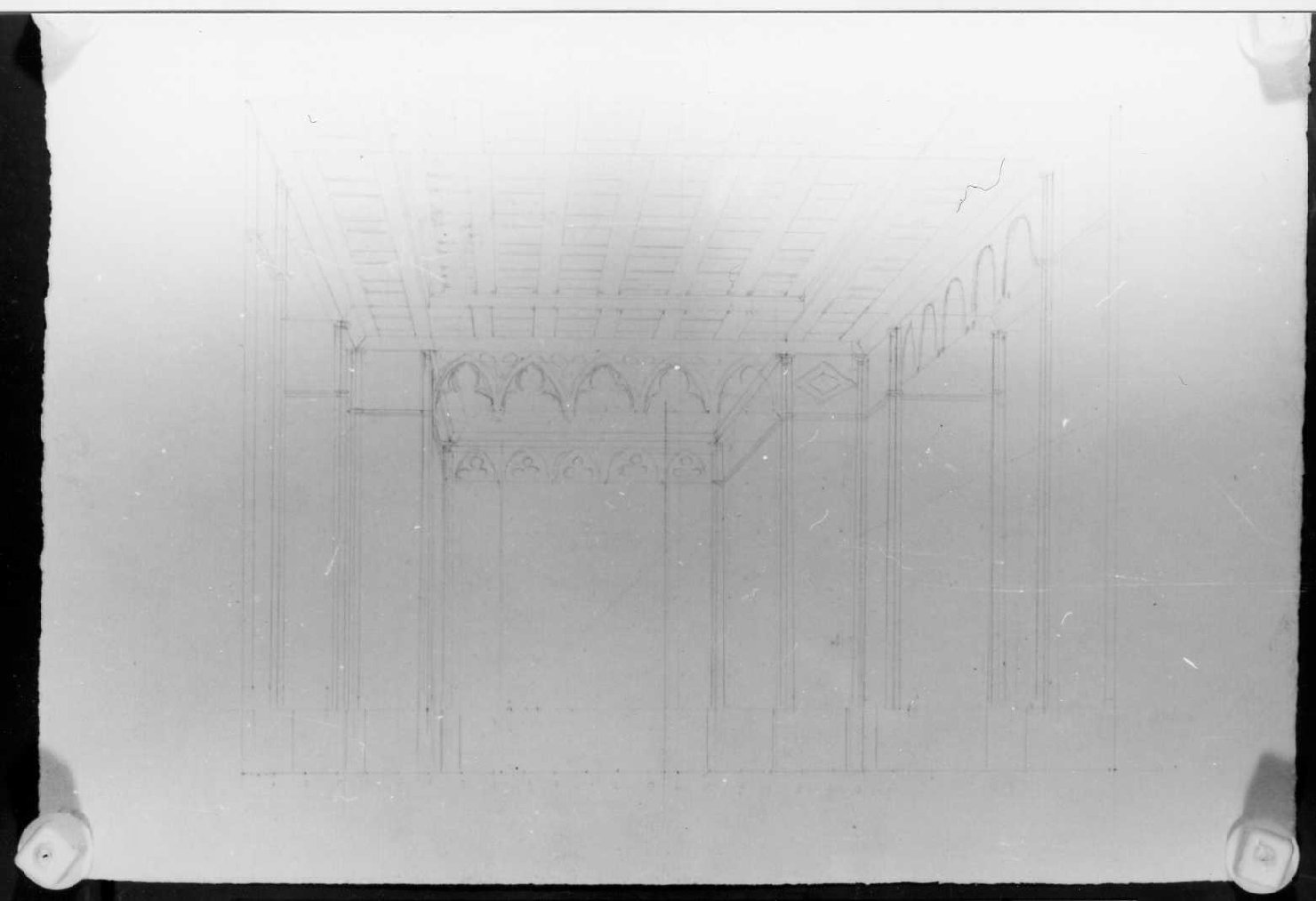 interno (disegno) di Picutti Bartolomeo (sec. XIX)