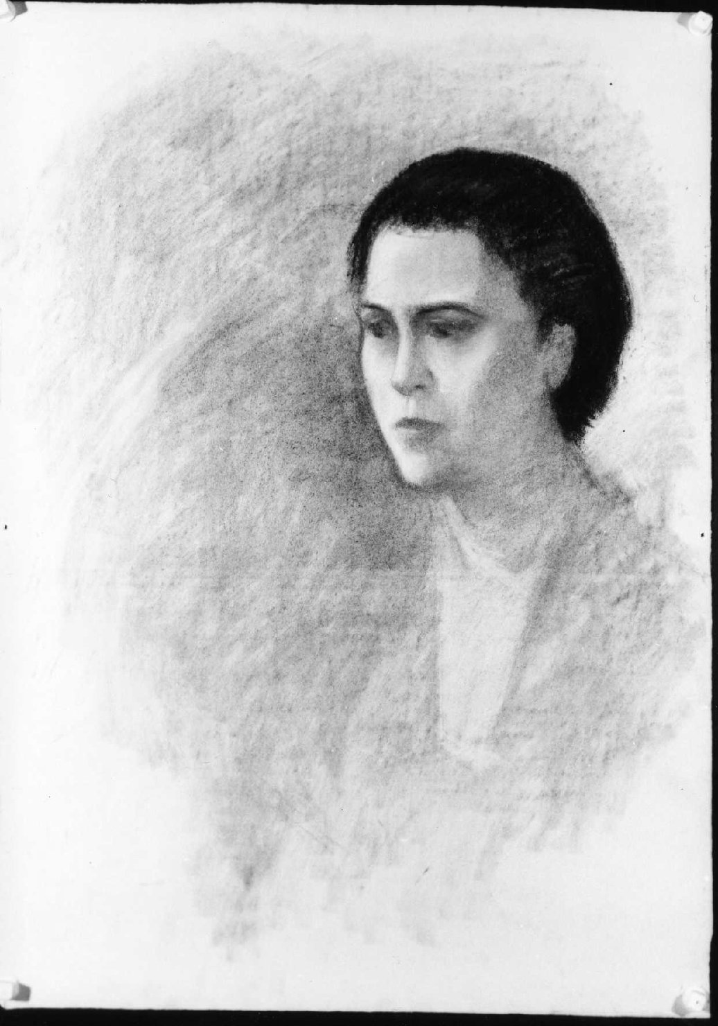ritratto di donna (disegno) di Piccoli Domenico Stanislao (sec. XX)