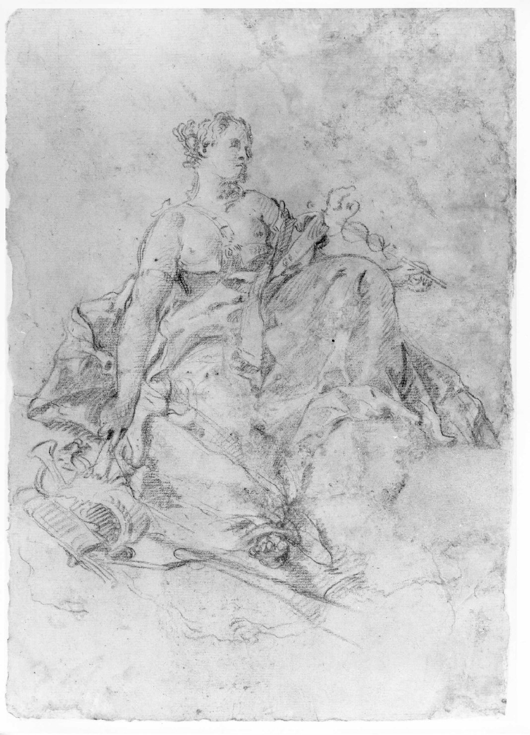 allegoria della pace (disegno) di Lorenzi Francesco (sec. XVIII)