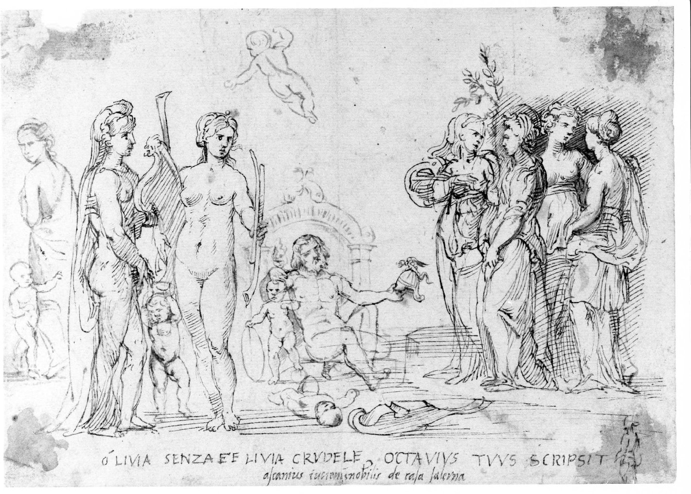episodio di storia romana (disegno) di Nanin Pietro (metà sec. XIX)