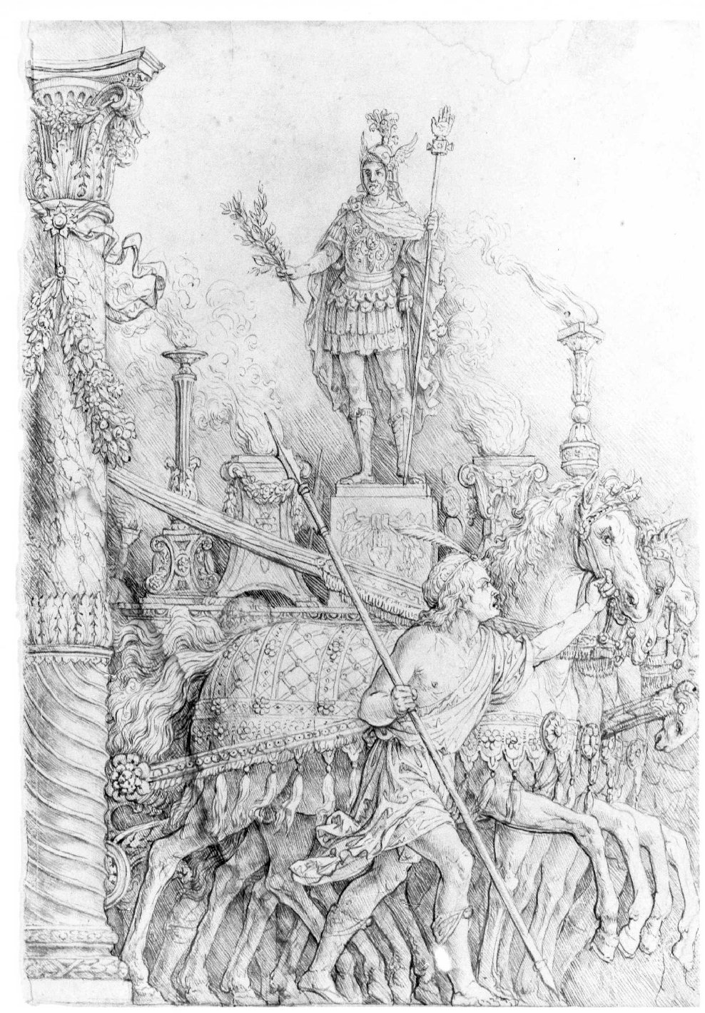 trionfo di Augusto (disegno) di Nanin Pietro (metà sec. XIX)