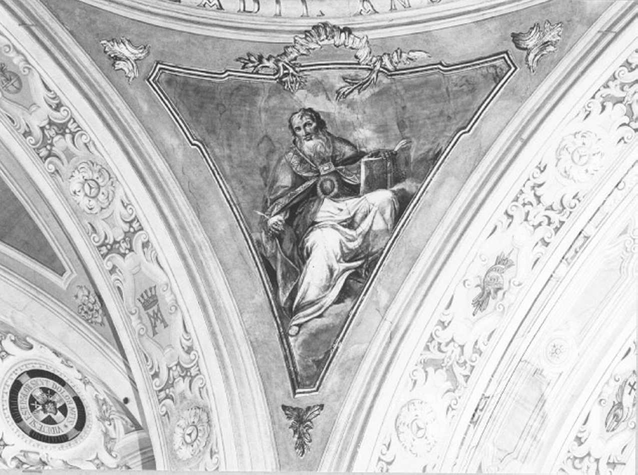 Sant'Agostino (dipinto, elemento d'insieme) di Anselmi Giorgio (sec. XVIII)