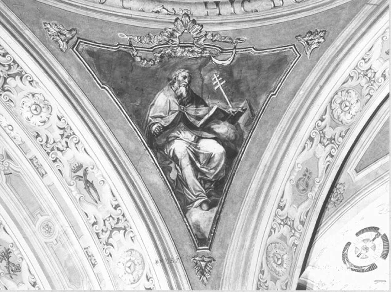 Sant'Ambrogio (dipinto, elemento d'insieme) di Anselmi Giorgio (sec. XVIII)