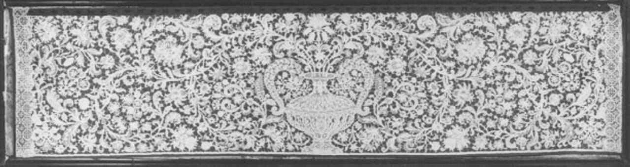merletto, elemento d'insieme - manifattura veneziana (secc. XVII/ XVIII)