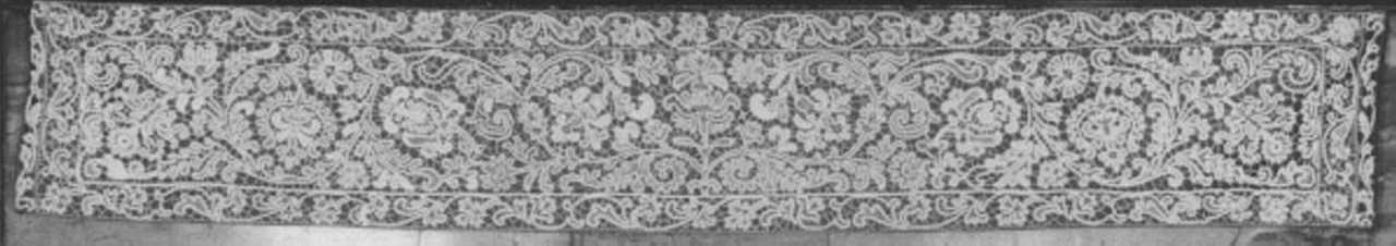merletto, elemento d'insieme - manifattura veneziana (sec. XVIII)