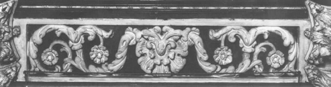 motivi decorativi a volute (rilievo, elemento d'insieme) - ambito veneto (sec. XVII)