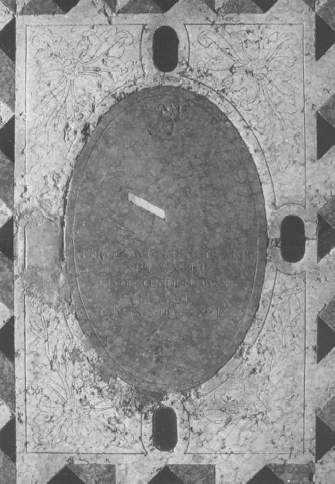 lastra tombale - ambito veneto (seconda metà sec. XVII)