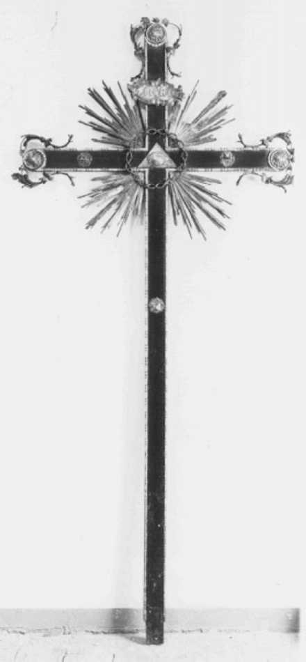 croce processionale - ambito veneto (seconda metà sec. XIX)
