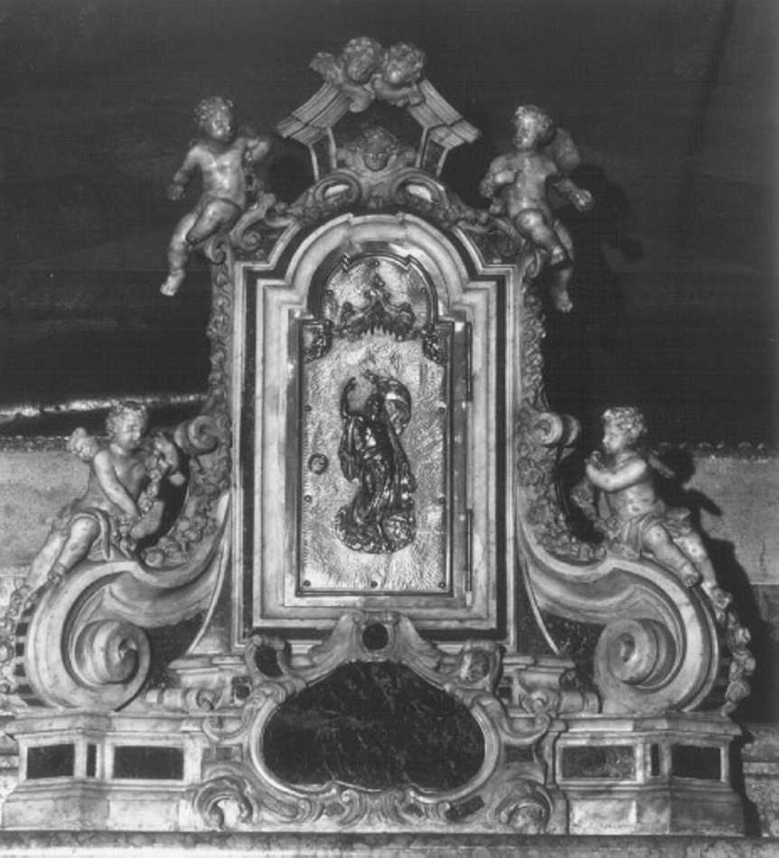angioletti con ghirlande (tabernacolo) - ambito veneto (sec. XVIII)