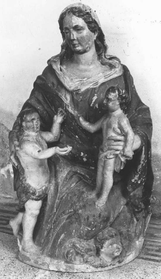 Madonna con Bambino e San Giovannino (gruppo scultoreo) - ambito veneto (fine/inizio secc. XVII/ XVIII)