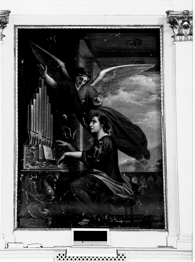 Santa Cecilia patrona della musica (dipinto) - ambito vicentino (terzo quarto sec. XIX)