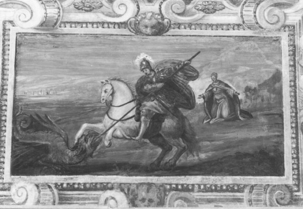 San Giorgio e il drago (dipinto) di Fasolo Giovanni Antonio (attribuito) (terzo quarto sec. XVI)