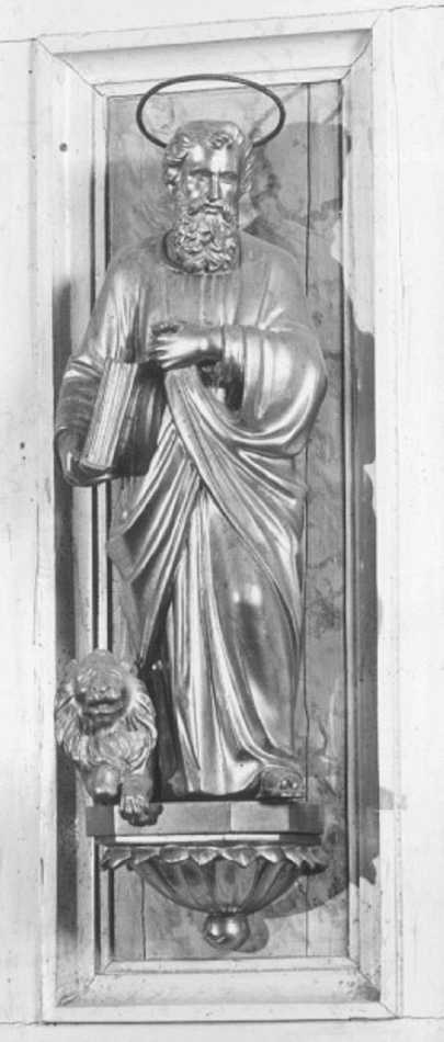 San Marco Evangelista (statuetta) di Parazzi Antonio, Ditta Martini Rinaldo (sec. XIX)