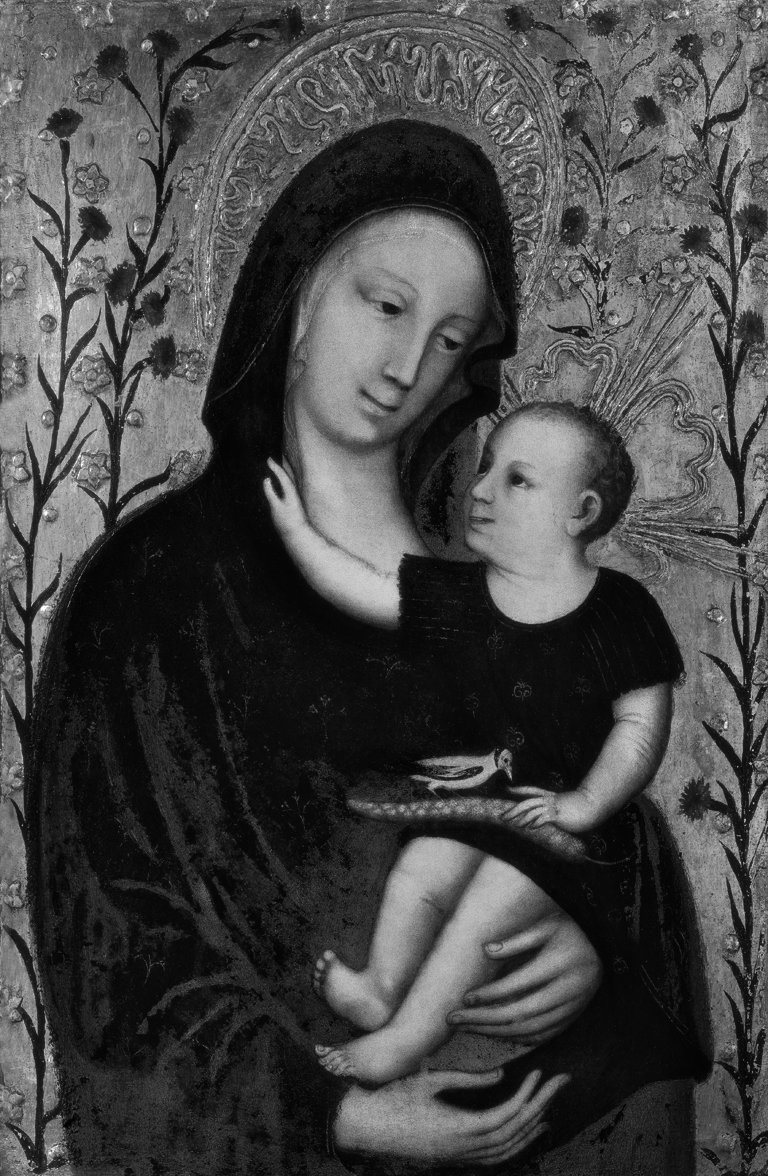 Madonna con Bambino (dipinto, opera isolata) di Maestro della Madonna della Banca Popolare di Verona (seconda metà sec. XIV)