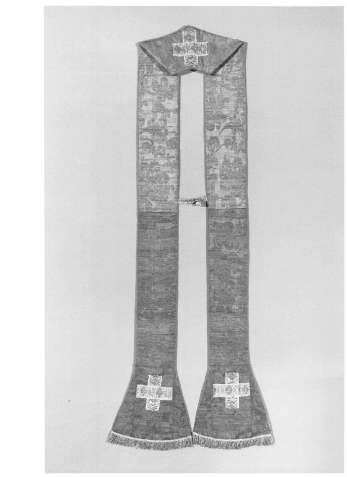 stola, elemento d'insieme - manifattura italiana (metà sec. XVII)