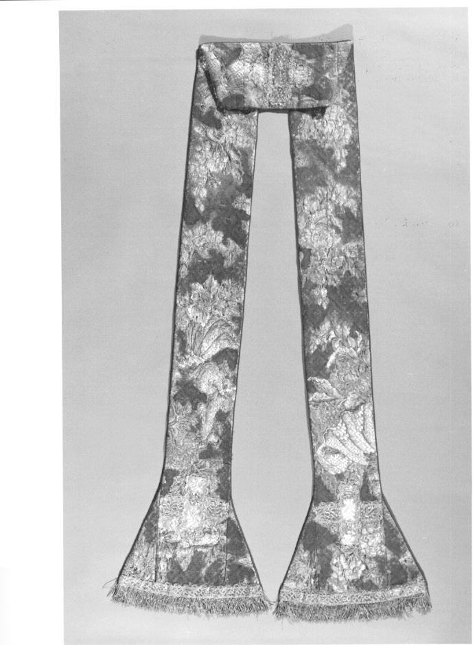 stola, elemento d'insieme - manifattura italiana (?) (secondo quarto sec. XVIII)