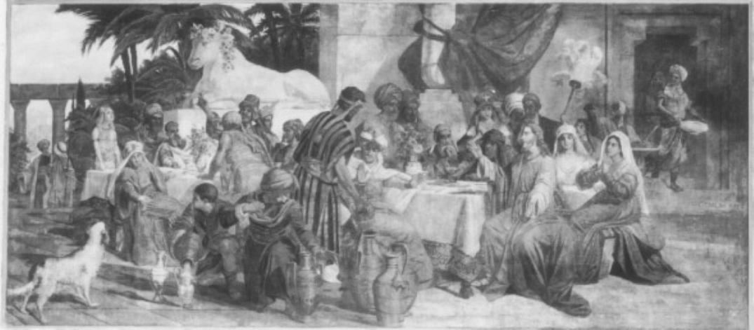 Nozze di Cana (dipinto) di Carlini Giulio (sec. XIX)