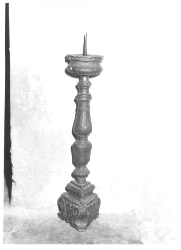 candeliere d'altare - ambito veneto (prima metà sec. XIX)