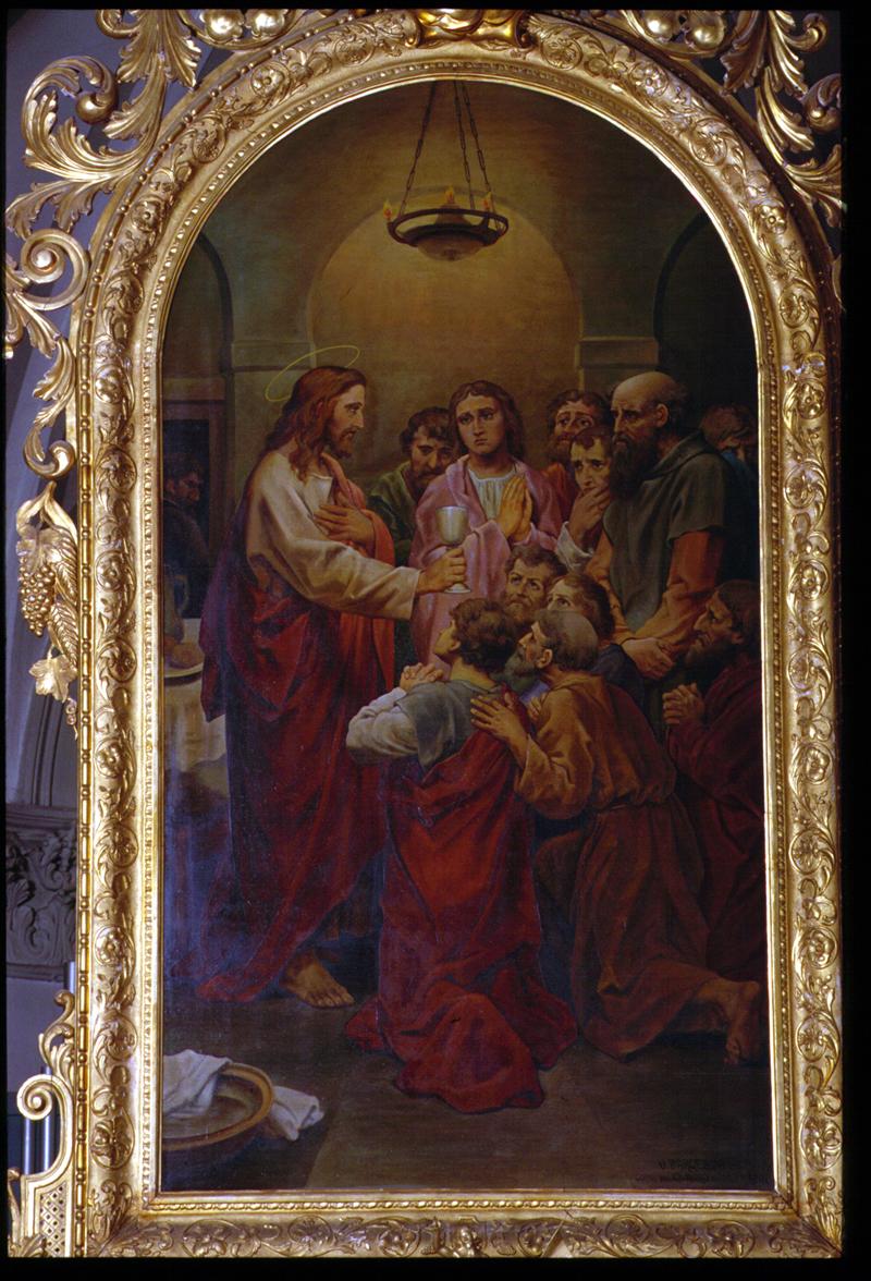 Ultima cena (pala d'altare) di Bargellini Umberto - ambito veneto (sec. XX)