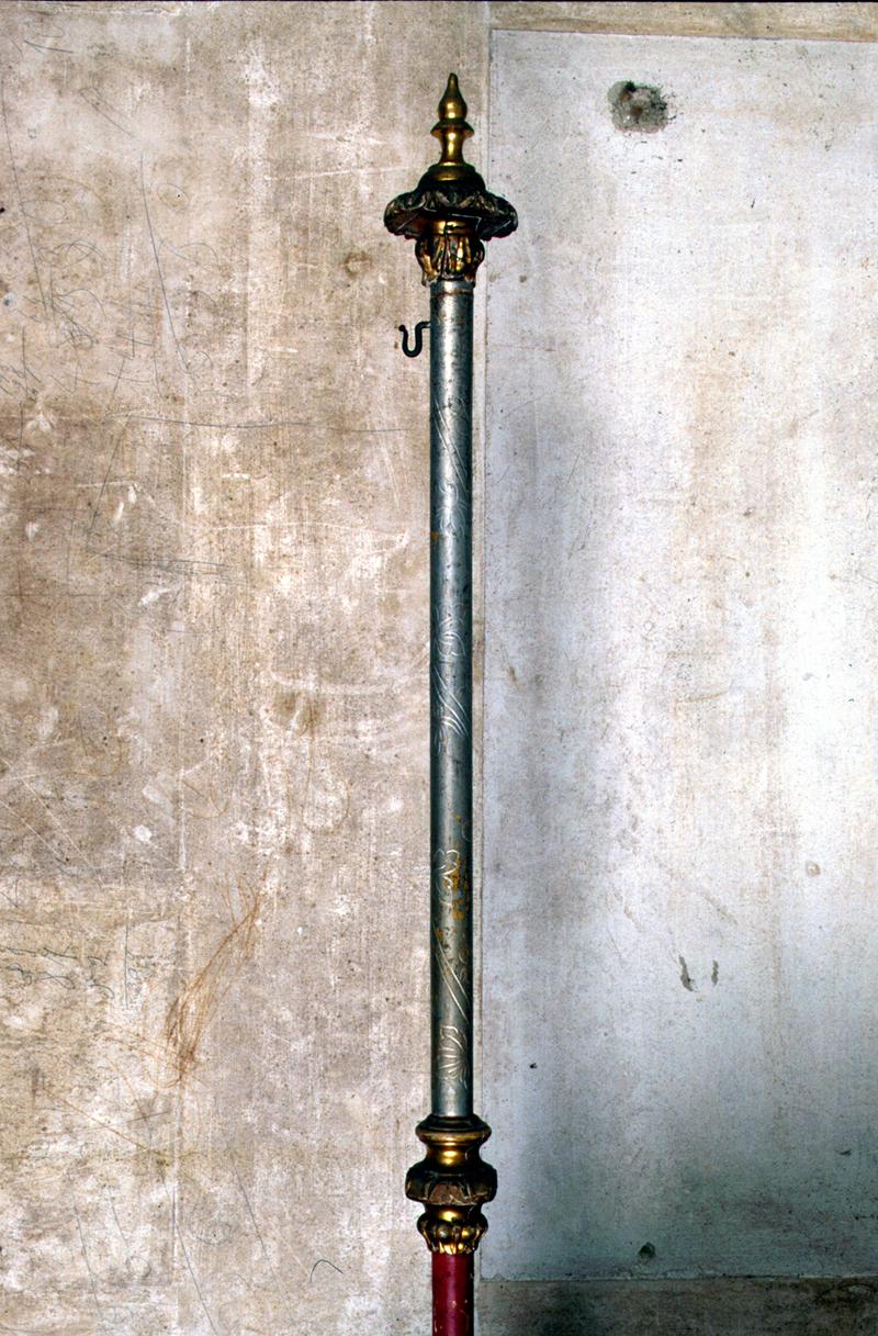 asta di baldacchino processionale - manifattura veneta (sec. XIX)