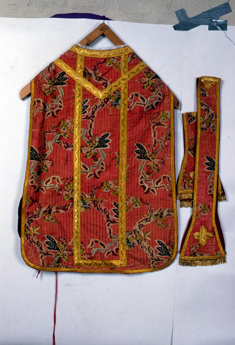 stola, elemento d'insieme - manifattura veneta (sec. XIX)