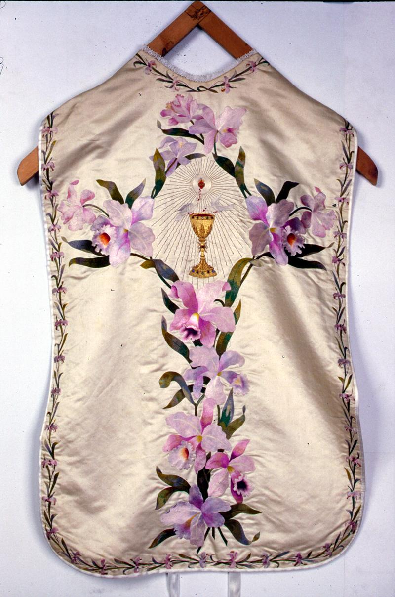 pianeta, elemento d'insieme - manifattura veneta (inizio sec. XX)