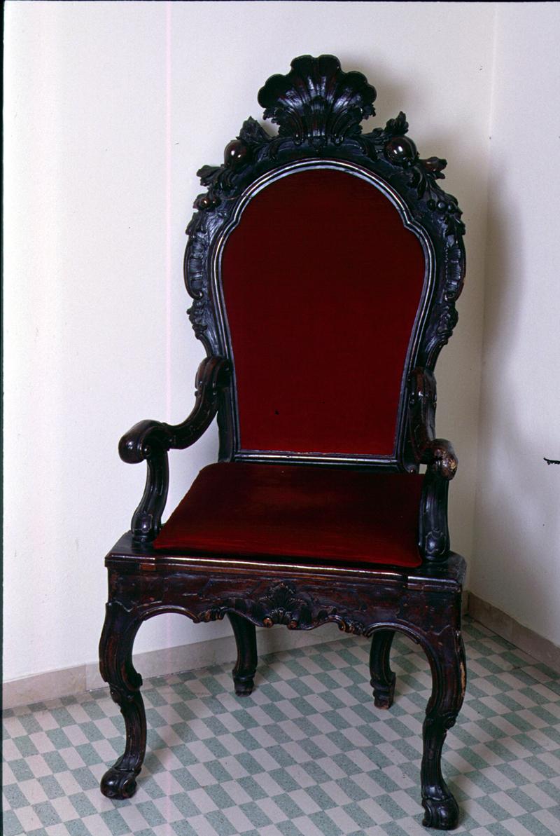 sedia - a braccioli - manifattura veneta (prima metà sec. XVIII)