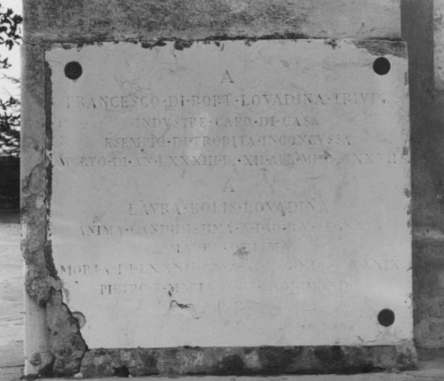 lapide - ambito veneto (sec. XIX)