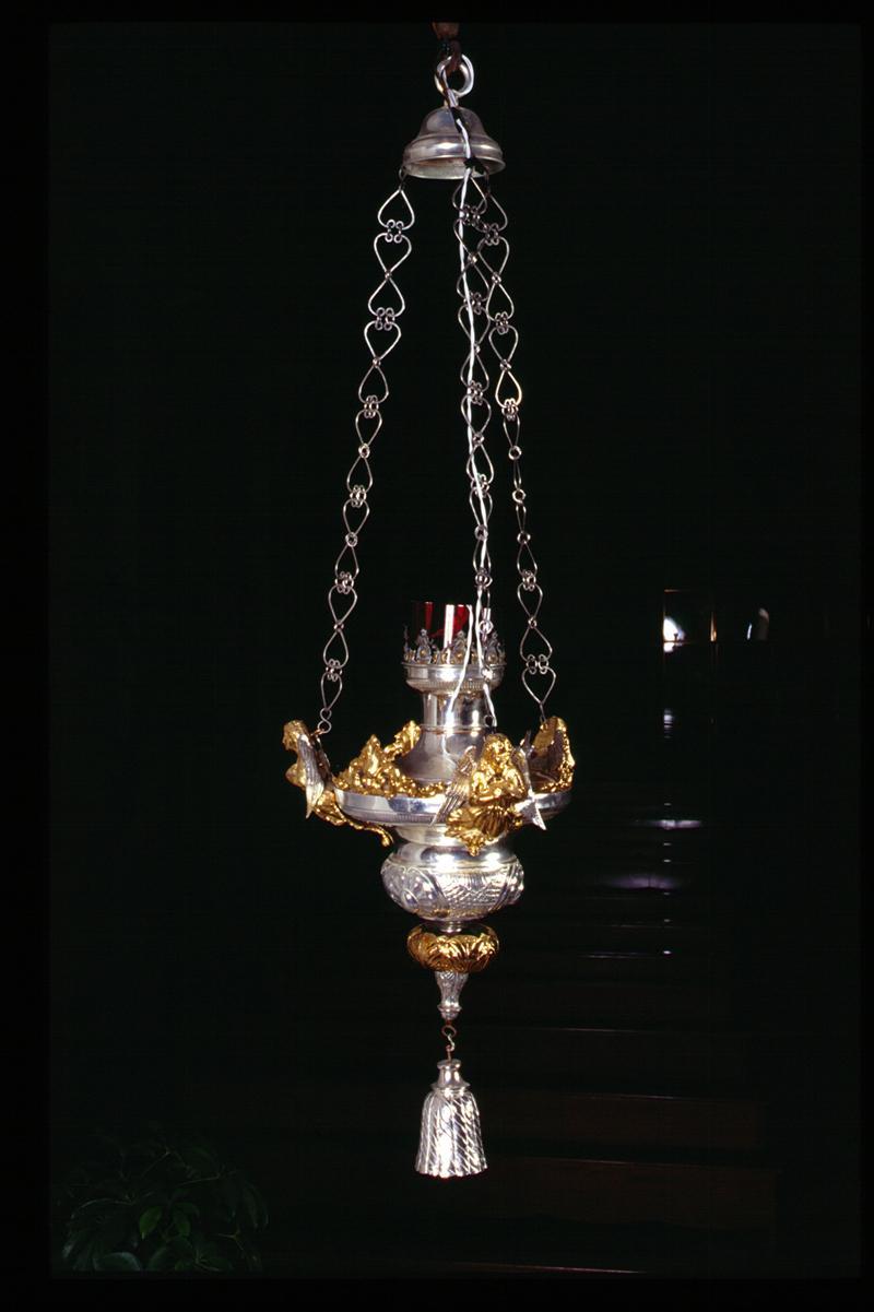 lampada pensile, serie - manifattura veneta (ultimo quarto sec. XIX)