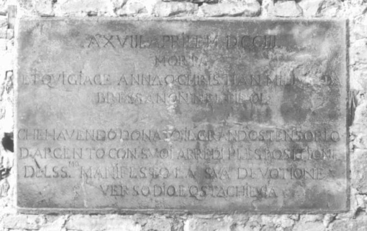 lastra tombale - ambito veneto (sec. XVIII)