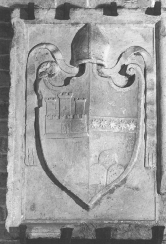 stemma vescovile di Franco Nicolò (rilievo) - ambito veneto (sec. XV)