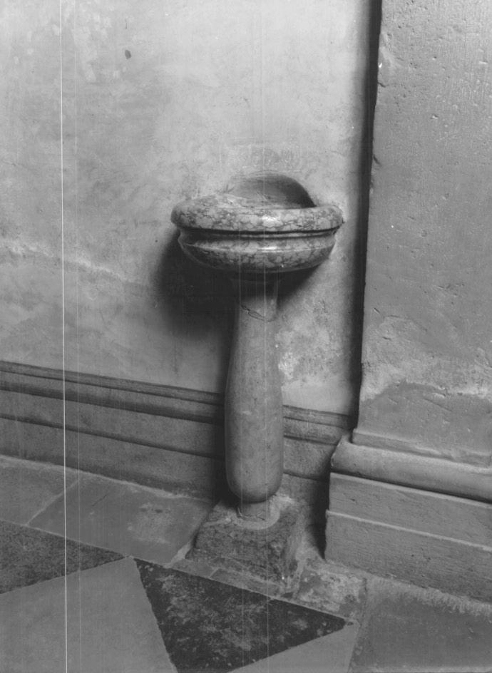 acquasantiera da parete - ambito veneto (sec. XIX)