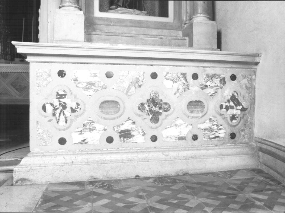 mensa d'altare, elemento d'insieme - ambito veneto (metà sec. XVIII)